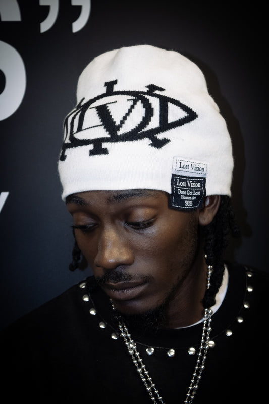 White Satin-Lined Vizion Beanie (25pcs)