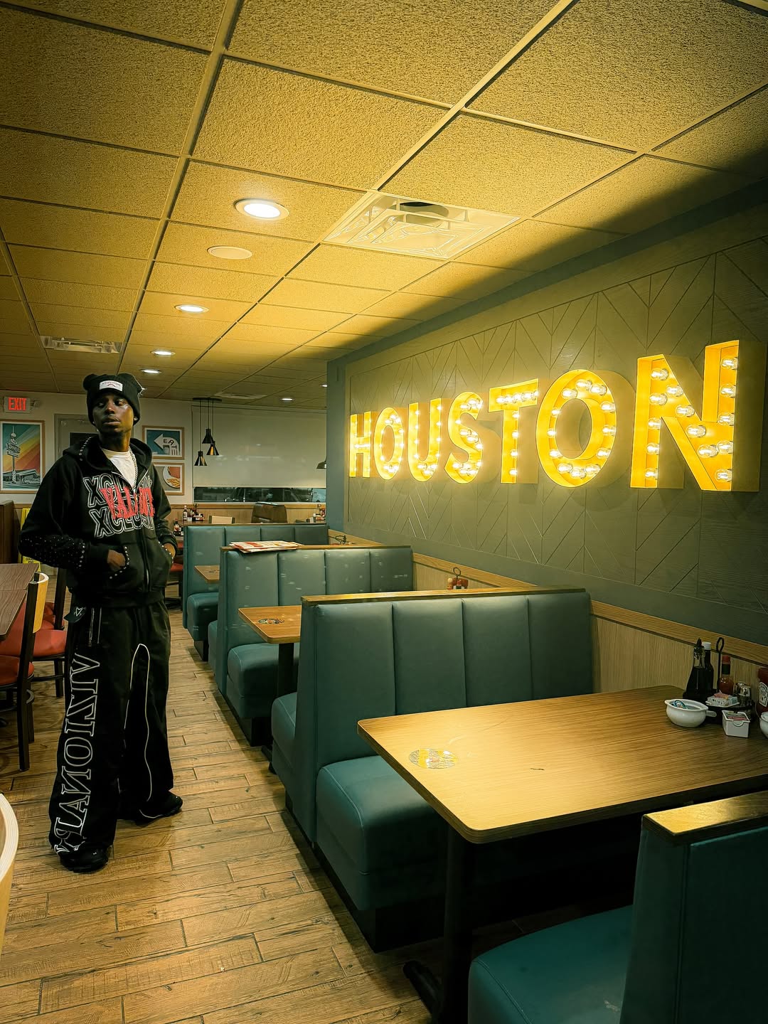 BLACK "VIZIONARY" NYLON SWEATS